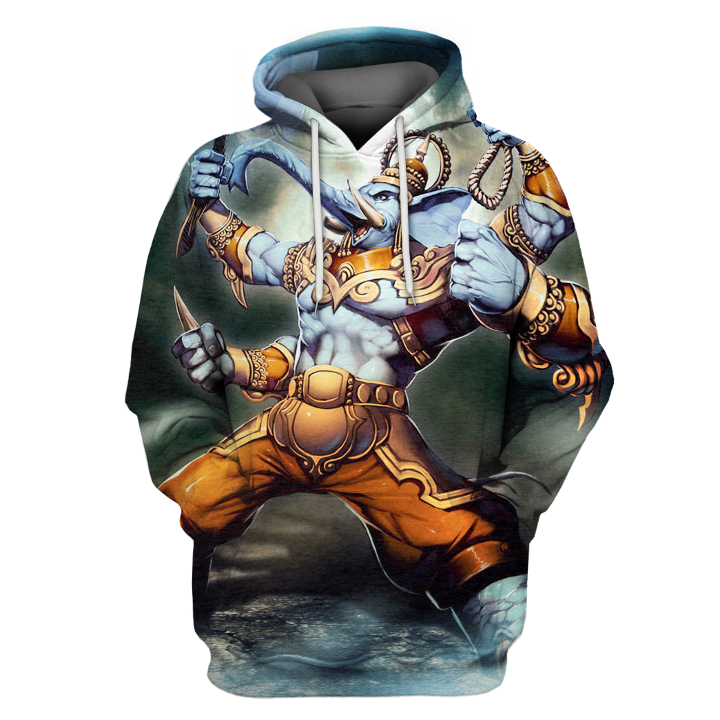 3D Ganesha Hoodie/Long Sleeve/T-shirt