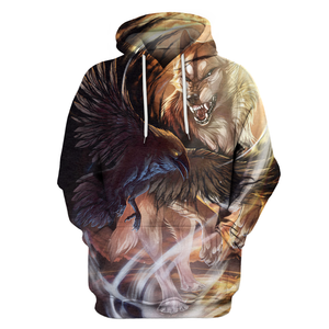 3D Wolf Hoodie/Long Sleeve/T-shirt W4