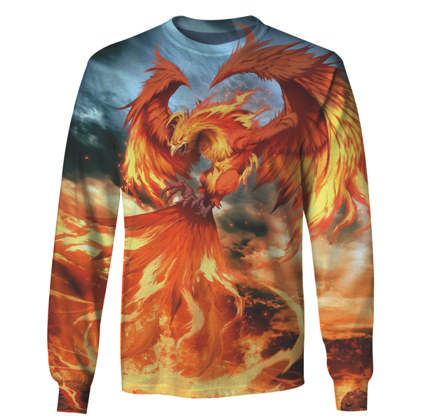 3D Phoenix Hoodie/Long Sleeve/T-shirt