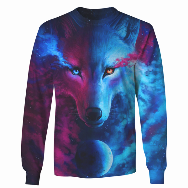 3D Wolf Hoodie/Long Sleeve/T-shirt W2