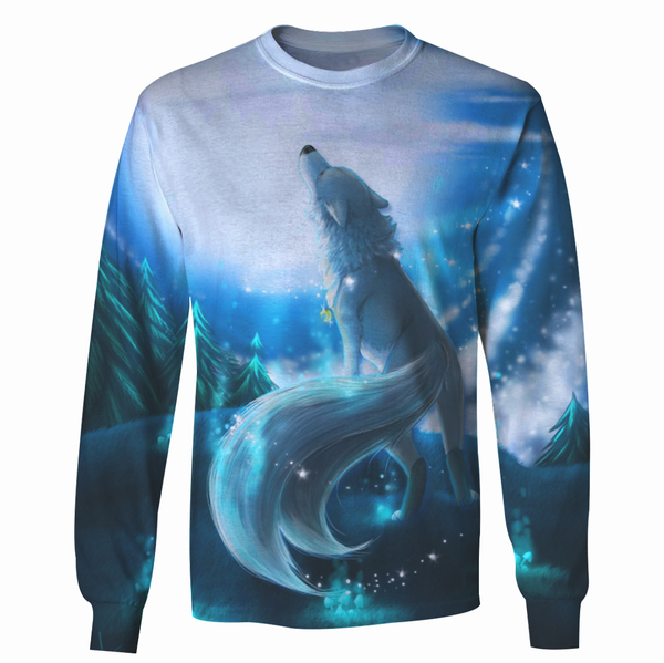 3D Wolf Hoodie/Long Sleeve/T-shirt W3