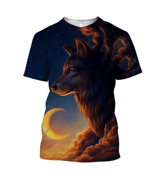 3D Wolf Hoodie/Long Sleeve/T-shirt W6