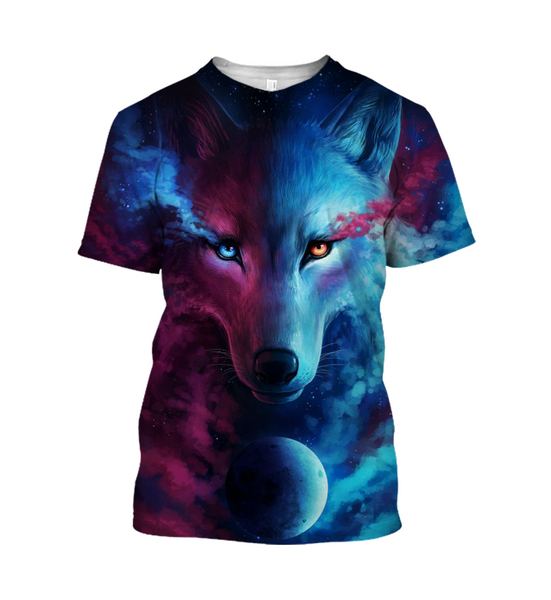 3D Wolf Hoodie/Long Sleeve/T-shirt W2